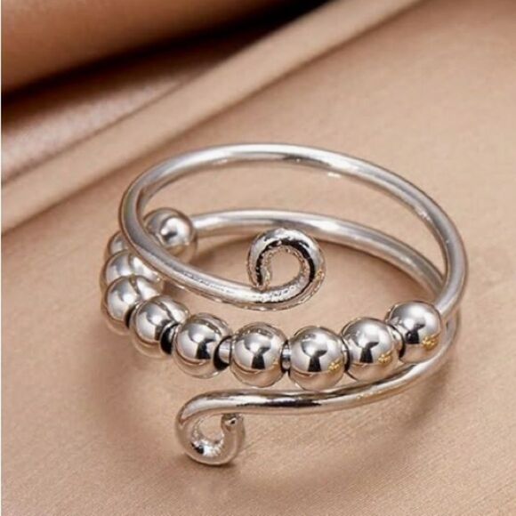 NEW Tyniffer Beads Fidget Ring To My Daughter Ring Daughter Anxiety Sz 7 - Picture 11 of 12